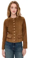 Nili Lotan Nanon Suede Jacket In Martora