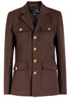 Nili Lotan Nelson Virgin Wool Blazer In Brown