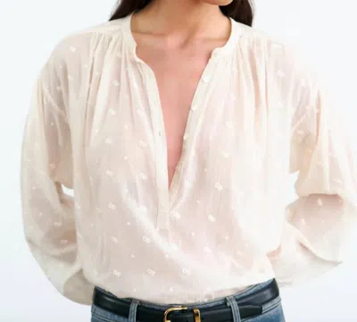 Nili Lotan Neville Blouse In Ivory In White