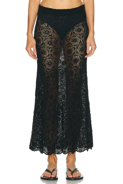 Nili Lotan Nika Knit Skirt In Black