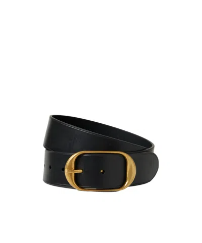 Nili Lotan Nili Leather Belt In Black