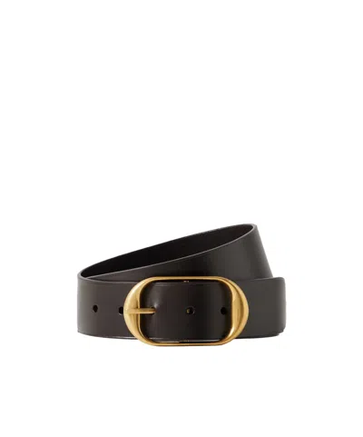 Nili Lotan Nili Leather Belt In Brown