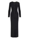 Nili Lotan Roxy Ribbed Button-front Maxi Dress In Black