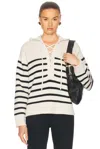 Nili Lotan Noemi Sweater In Ivory & Black Stripe
