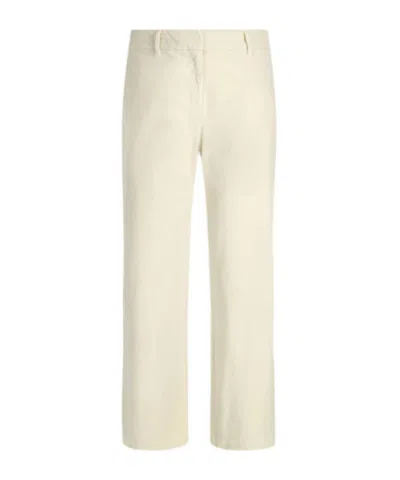 Nili Lotan Nohan Brushed Cotton-blend Twill Wide-leg Pants In Neutral
