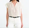Nili Lotan Normandy Embroidered Cotton-voile Blouse In White
