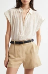 Nili Lotan Normandy Embroidered Cotton-voile Blouse In Ivory