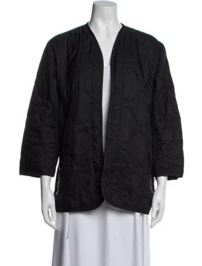 Pre-owned Nili Lotan Nylon Jacket In Black