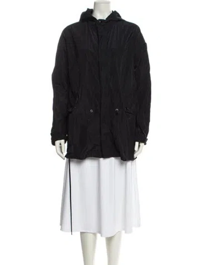 Pre-owned Nili Lotan Nylon Jacket In Black