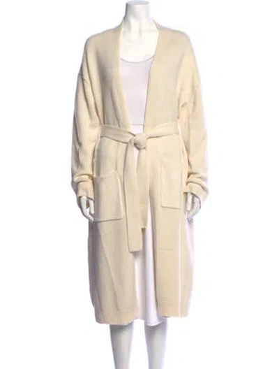 Pre-owned Nili Lotan Open Front Sweater In Neutrals