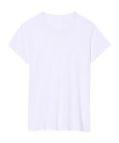 Nili Lotan Open-necked Black Shirt In White