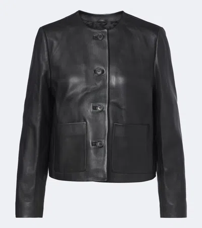 Nili Lotan Ophelie Leather Jacket In Black