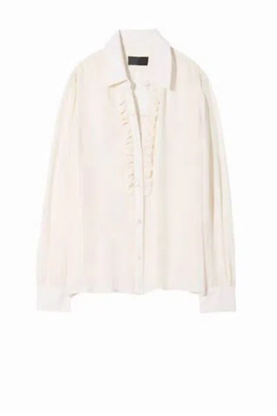 Nili Lotan Oriane Top In Ivory In Multi