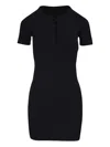 Nili Lotan Palma Lace-up Short-sleeve Dress In Black