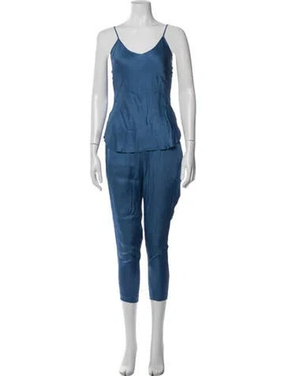 Pre-owned Nili Lotan Pant Set In Blue