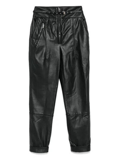 Nili Lotan Pantalon Shon Piel Negro In Black