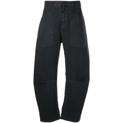 Nili Lotan Pants Gray In Black