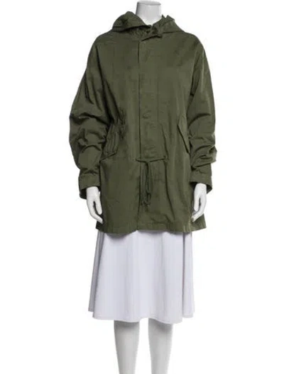 Pre-owned Nili Lotan Parka In Green