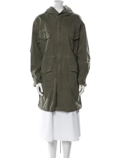 Pre-owned Nili Lotan Parka In Green