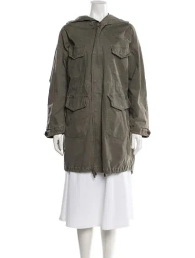 Pre-owned Nili Lotan Parka In Green