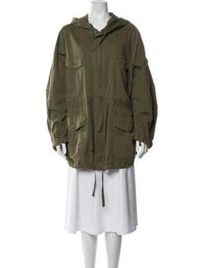 Pre-owned Nili Lotan Parka In Green