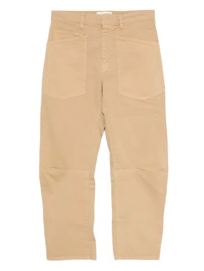 Nili Lotan Patch-pocket Jeans In Neutral