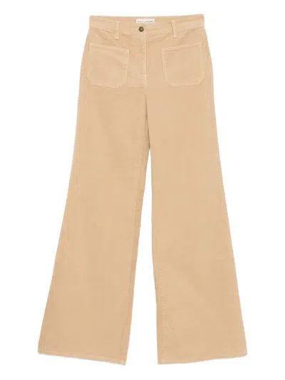 Nili Lotan Patch-pockets Trousers In Neutral