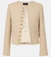 Nili Lotan Patti Cotton-blend Jacket In Green