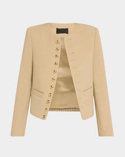 NILI LOTAN PATTI OPEN-FRONT SHORT JACKET
