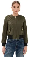 Nili Lotan Phoenix Bomber Jacket Loden In Green