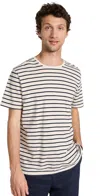 Nili Lotan Pierre T-shirt In Navy/ivory Stripe
