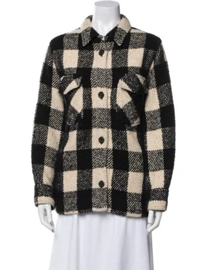 Pre-owned Nili Lotan Plaid Print Evening Jacket