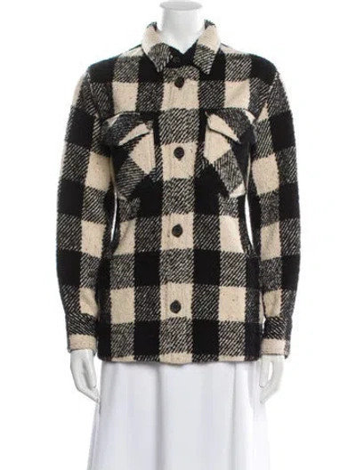Pre-owned Nili Lotan Plaid Print Jacket