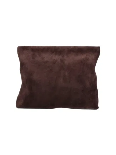 Nili Lotan Pouch In Suede "jerry" In Brown