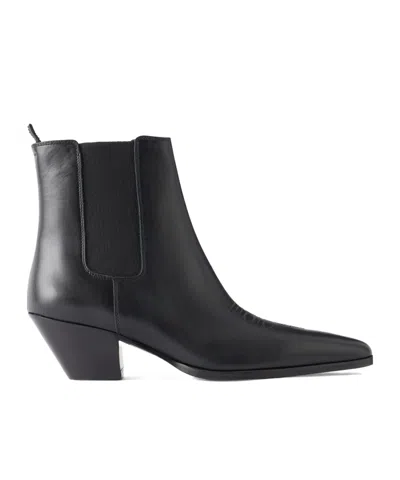 Nili Lotan Joplin Leather Ankle Boots In Black