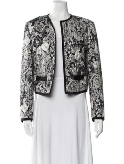 Pre-owned Nili Lotan Printed Evening Jacket In Multi