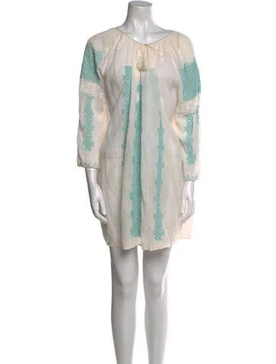 Pre-owned Nili Lotan Printed Mini Dress In Multi
