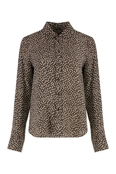 NILI LOTAN NILI LOTAN PRINTED SILK SHIRT