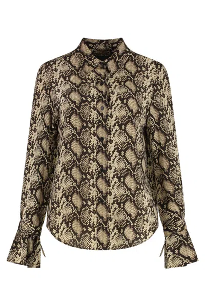Nili Lotan Printed Silk Shirt