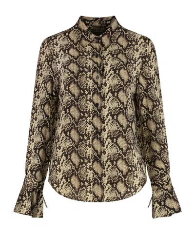 Nili Lotan Printed Silk Shirt