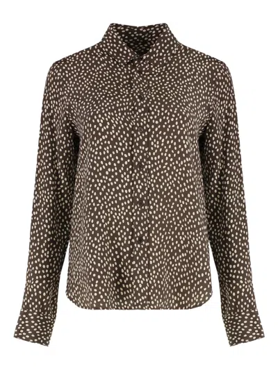 Nili Lotan Printed Silk Shirt