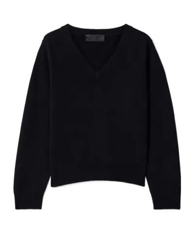 Nili Lotan Priya Long Sleeve Sweater In Black
