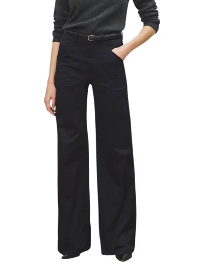 Nili Lotan Quentin Pant In Midnight In Black