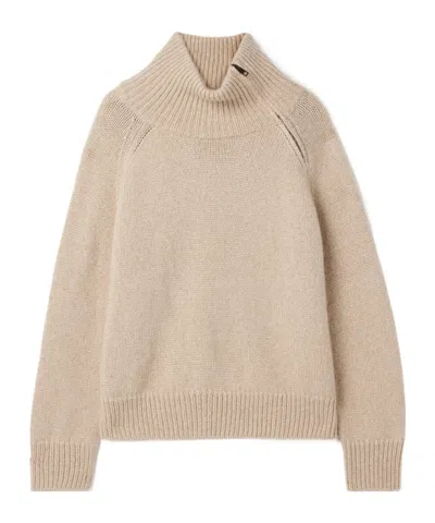 Nili Lotan Raelynn Turtleneck Sweater In Brown