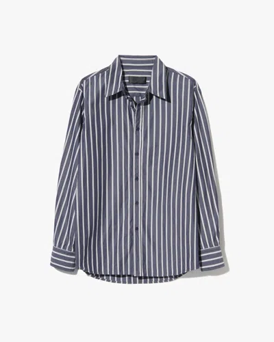 Nili Lotan Raphael Classic Shirt In Blue