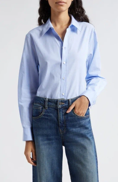 Nili Lotan Raphael Classic Shirt In Blue