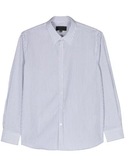 Nili Lotan Raphael Striped Cotton Shirt In 白色