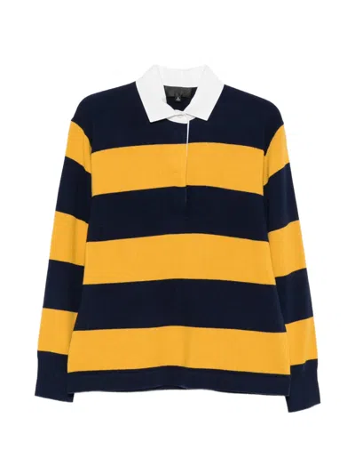 Nili Lotan Multi Rashida Striped Merino Wool-blend Sweater In Blue