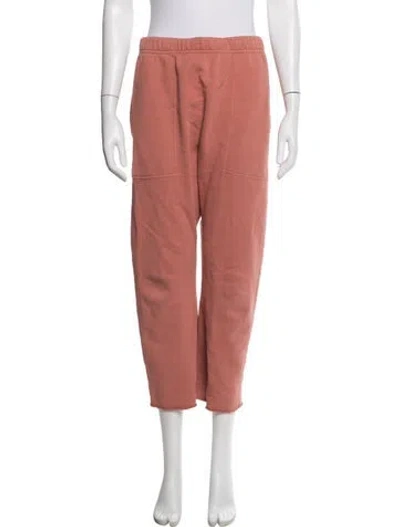 Pre-owned Nili Lotan Raw-edge Trim Sweatpants In Pink