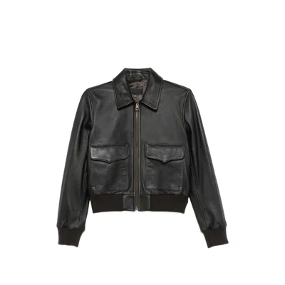 Nili Lotan Redley Zip-up Leather Jacket In Black